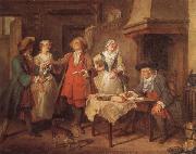 Nicolas Lancret The Marriage Contract France oil painting artist